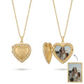 Collier coeur de perles