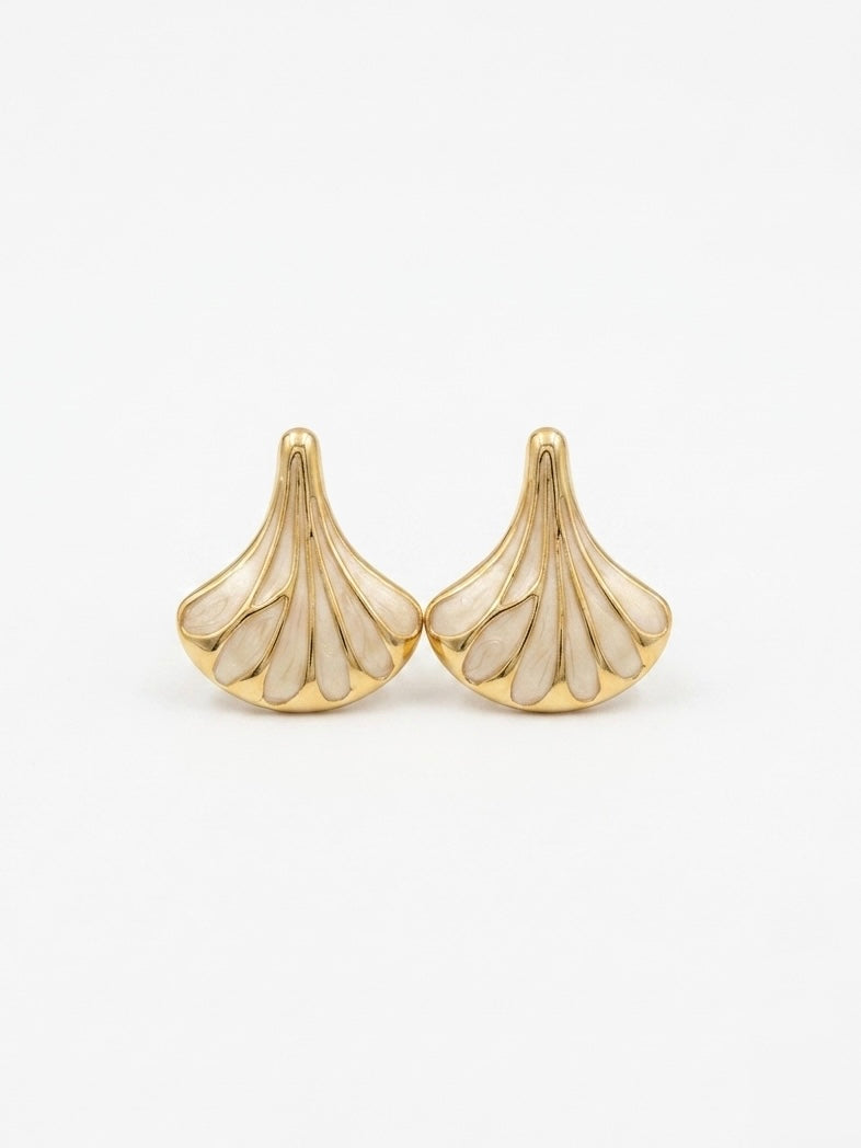 Boucles d’oreilles Éventail Émaillé