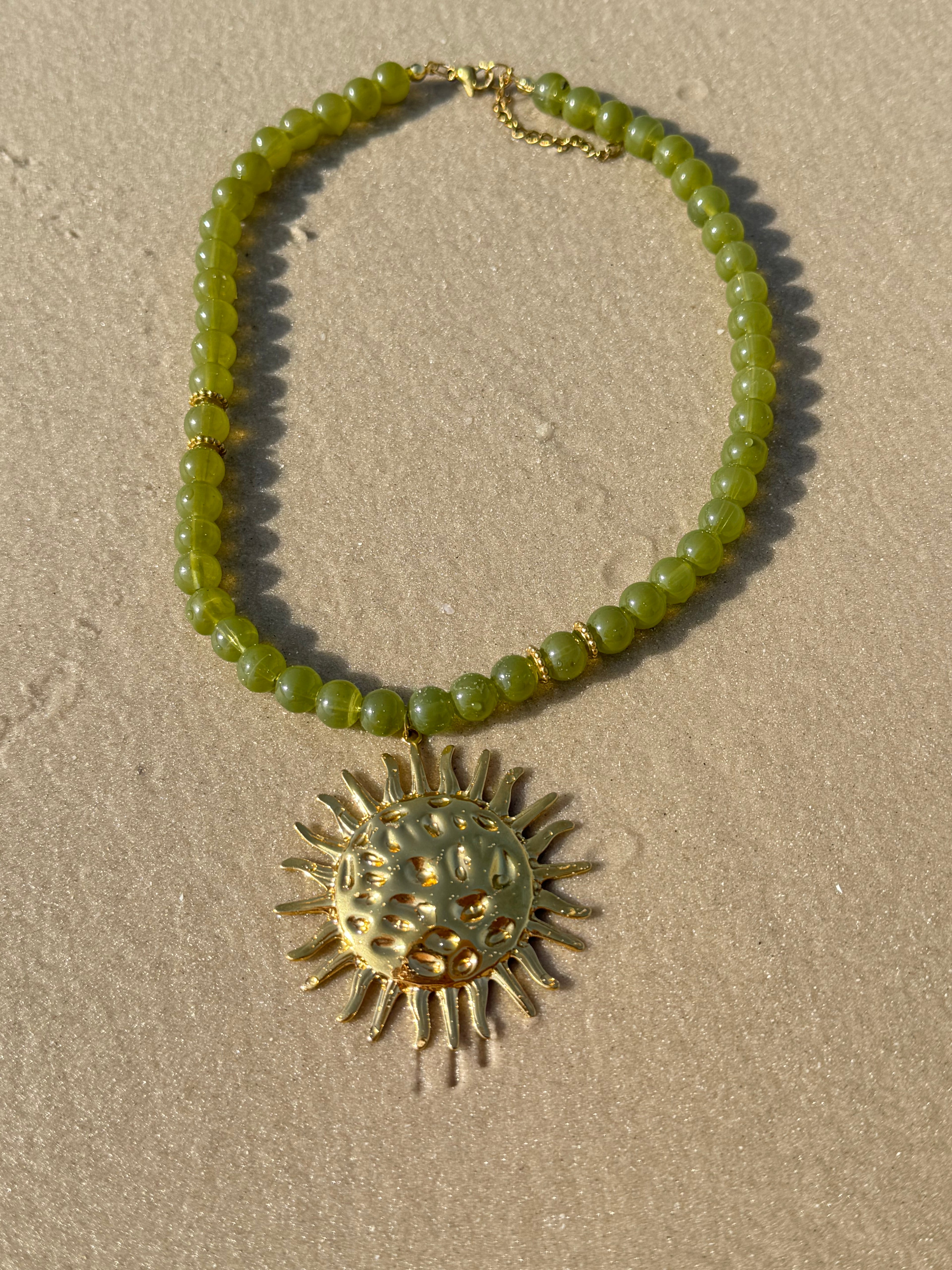 Collier Soleil Olive