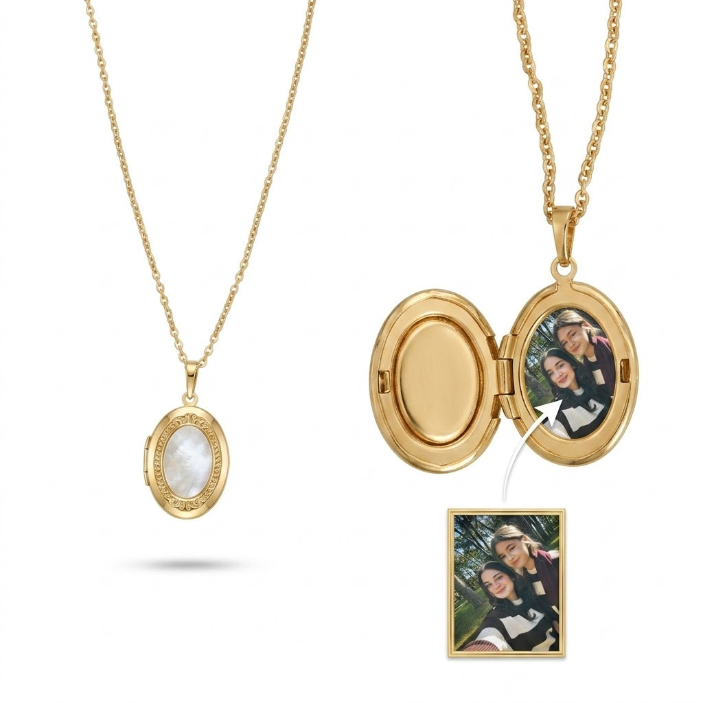 Collier Ovale Nacre