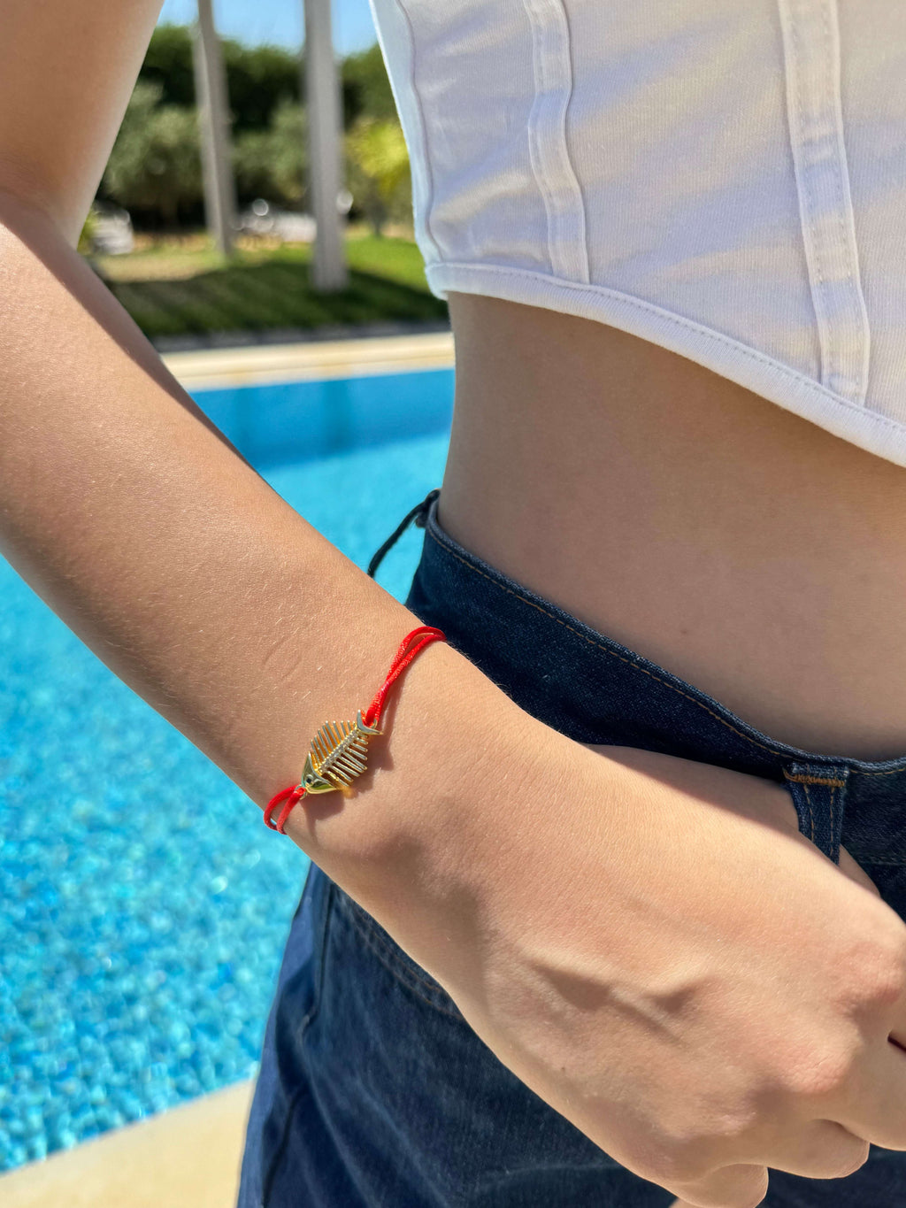 Bracelet Fil Rouge Porte-Bonheur