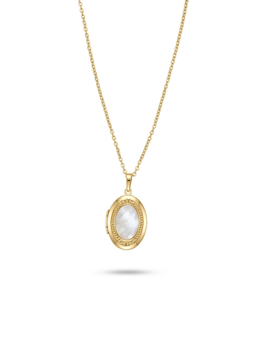 Collier Ovale Nacre