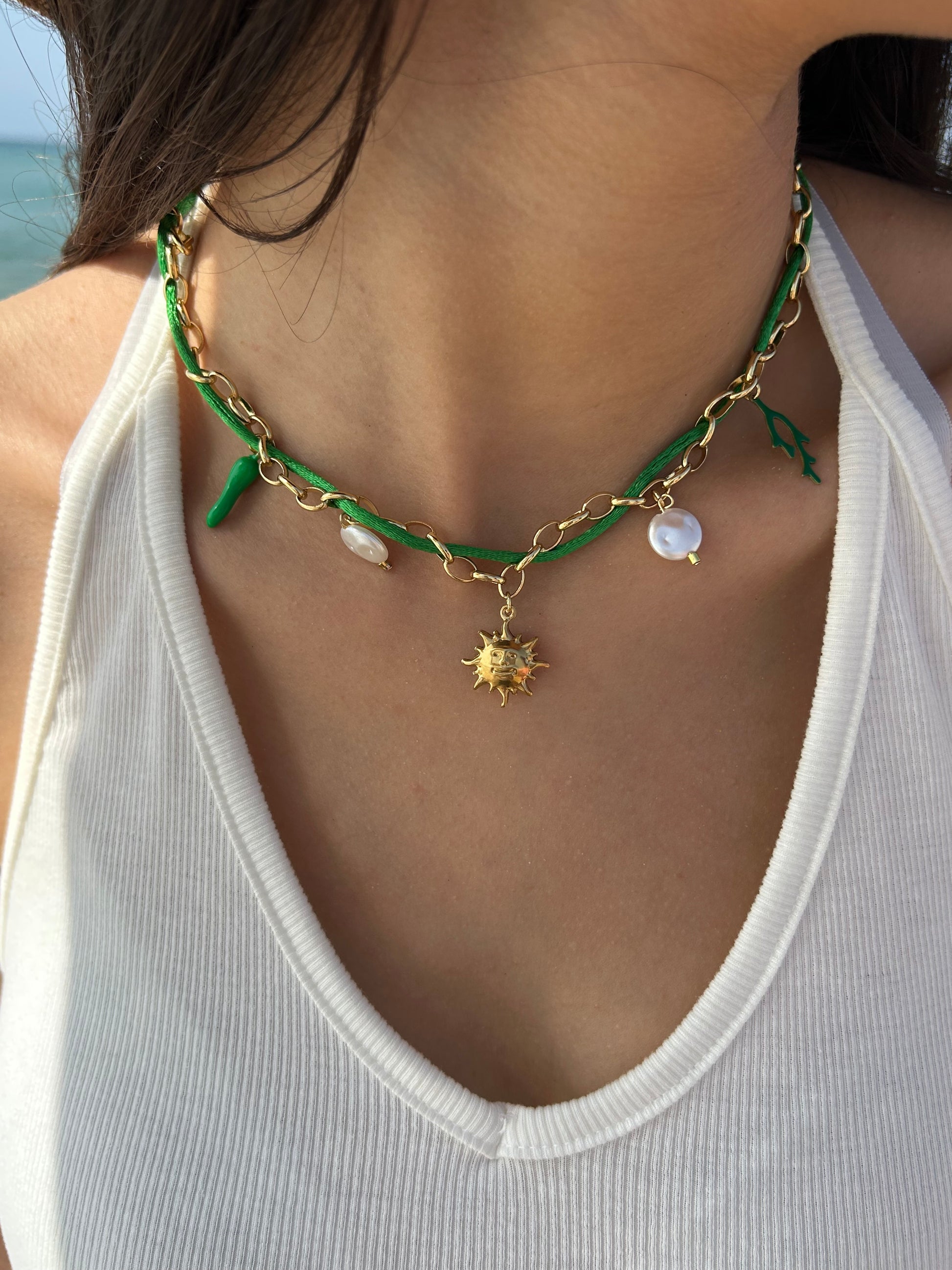 Collier SUN vert