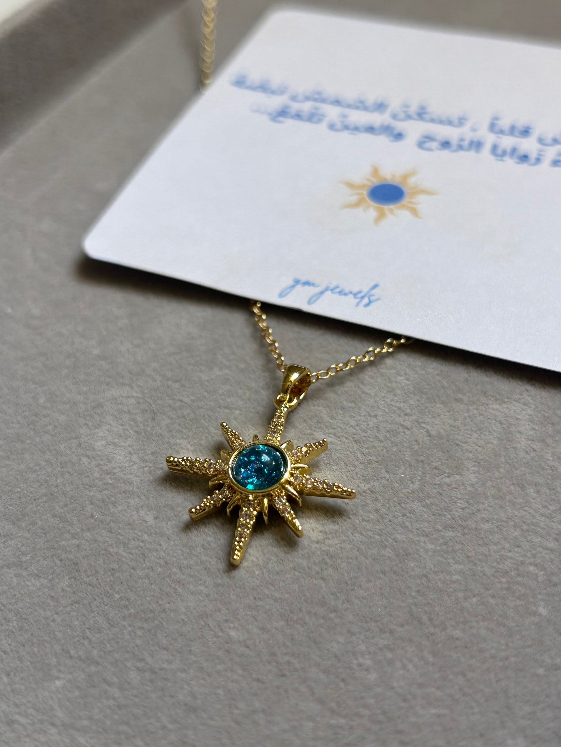 Collier Soleil Bleu