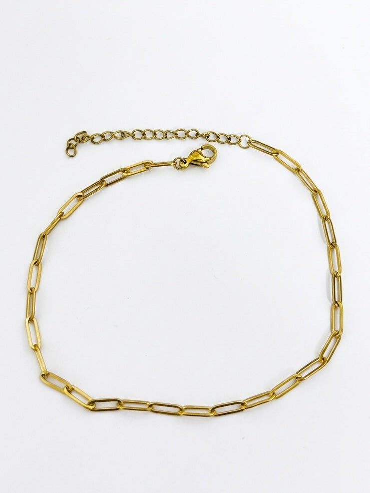 Bracelet de cheville Maille Rectangle