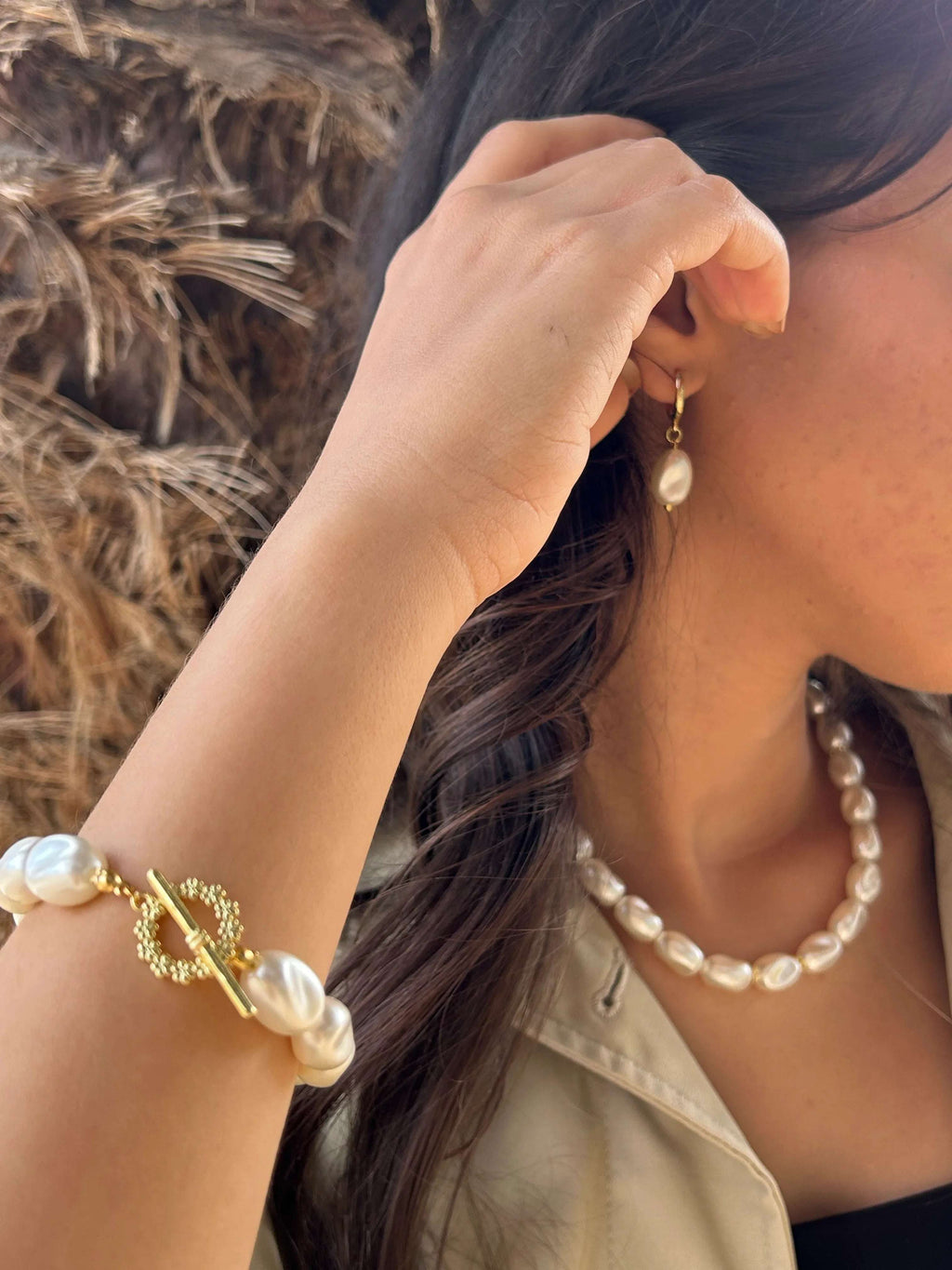 Warm Glow Pearl Set - Ym Jewels