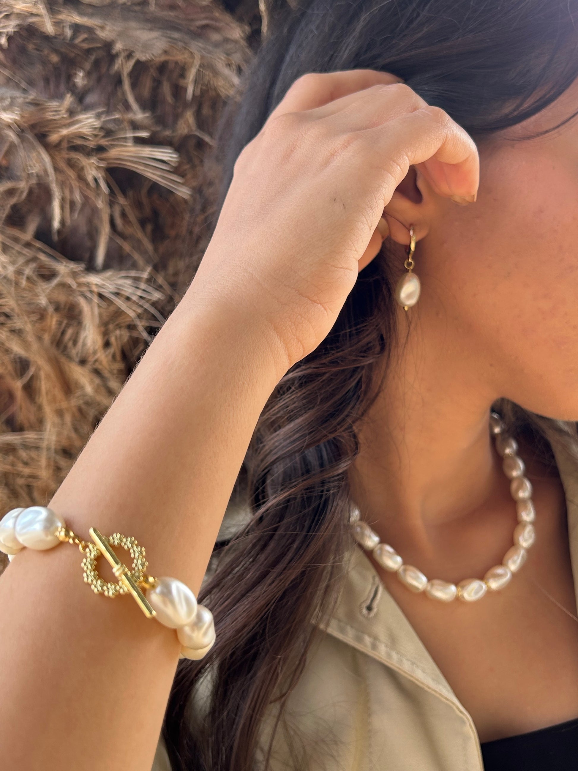 Warm Glow Pearl Set - Ym Jewels