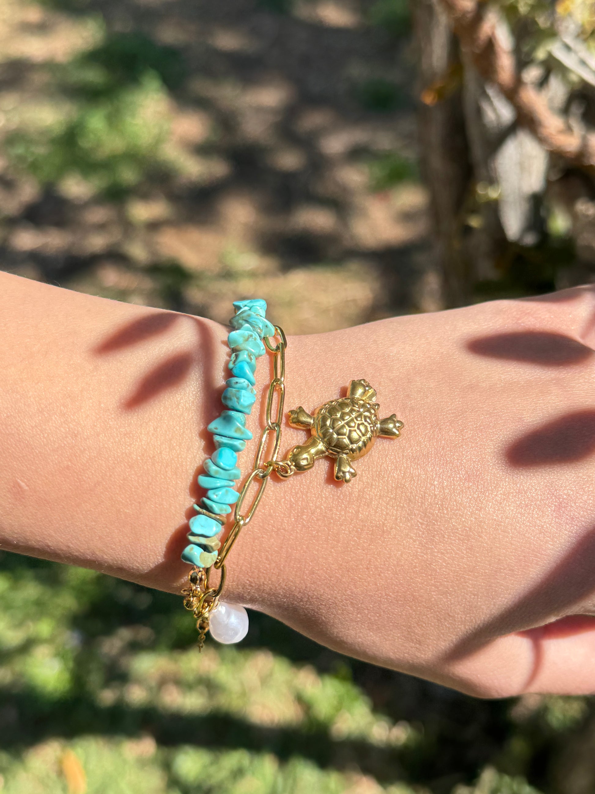 Bracelet Tortue Turquoise