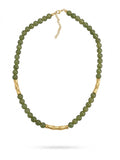 Collier Perles de Jade & Bambou