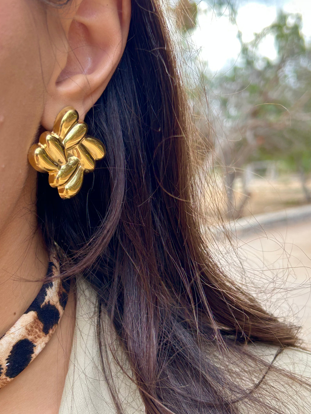 Boucles d’oreilles Golden Petals - Ym Jewels