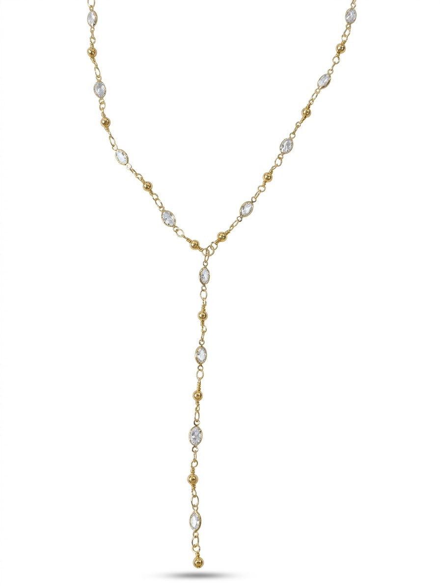 Collier Cravate Éclat Ovale