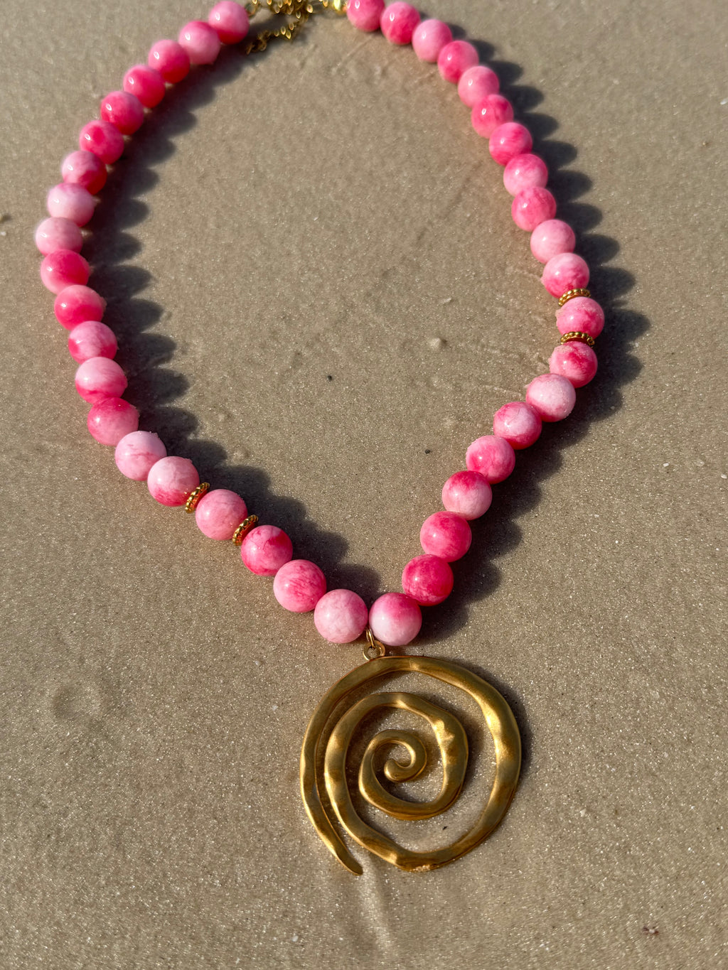 Collier Spirale Rosée