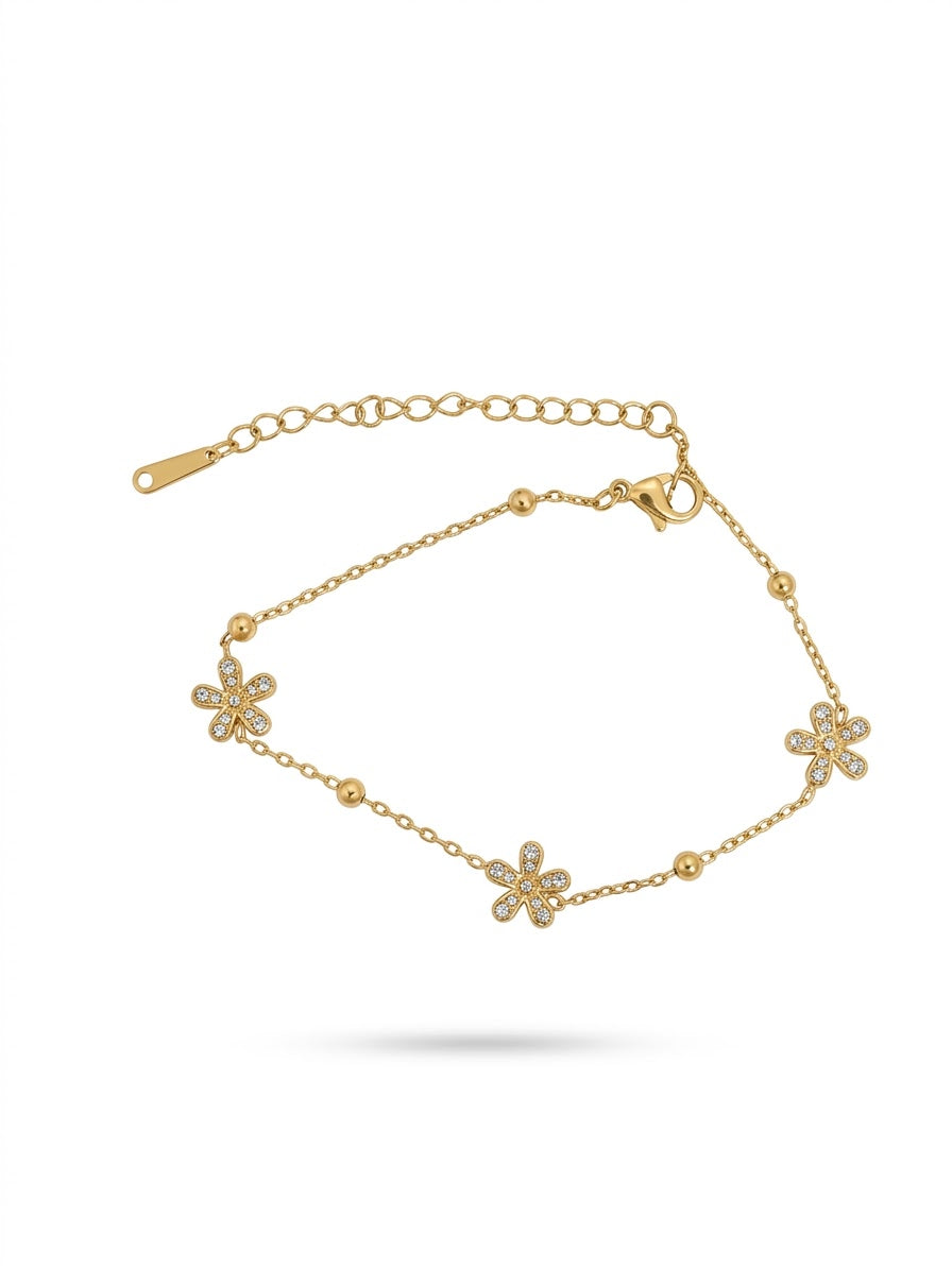 Bracelet Marguerite Scintillante