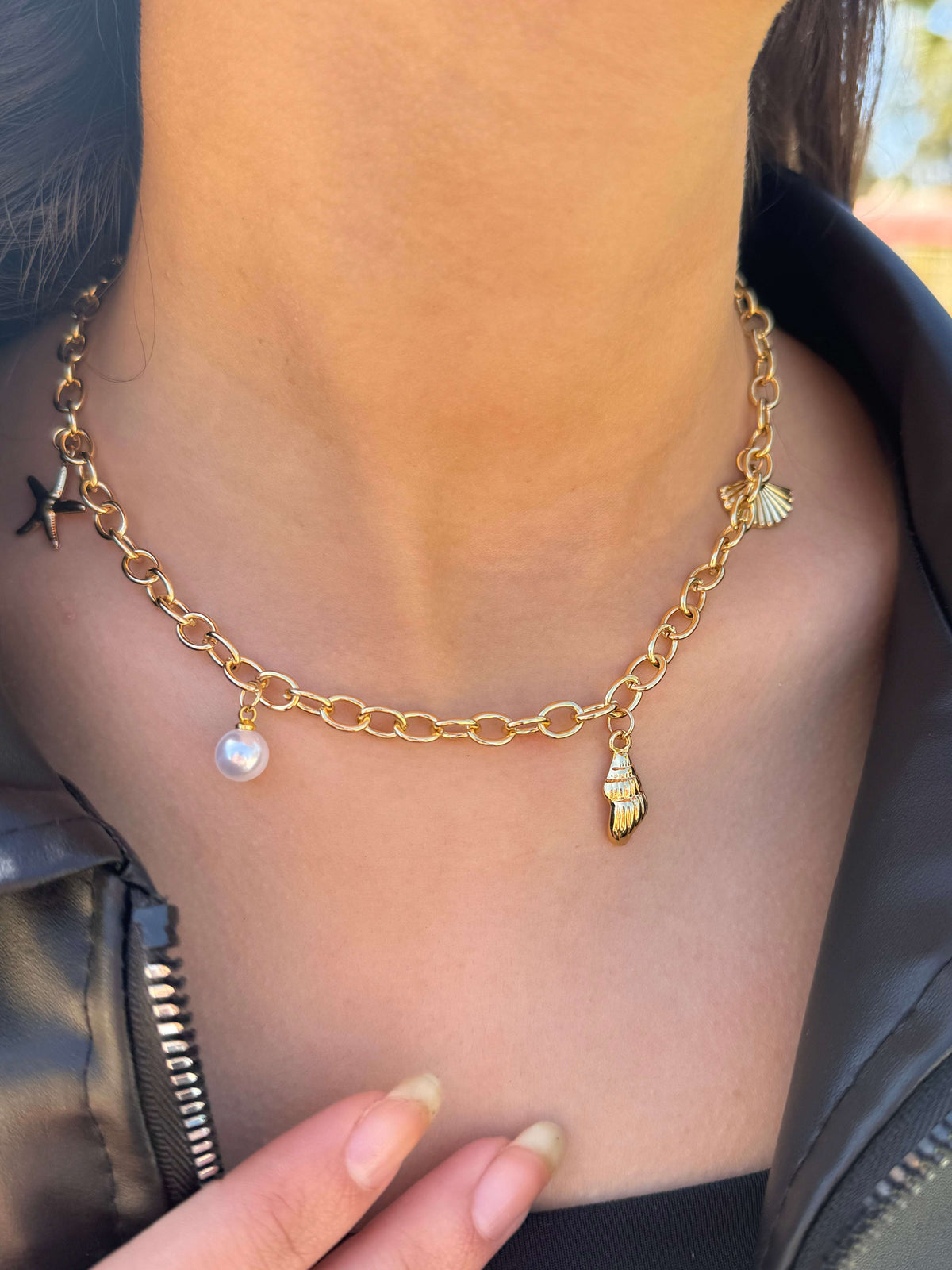 Collier Océan Perlé