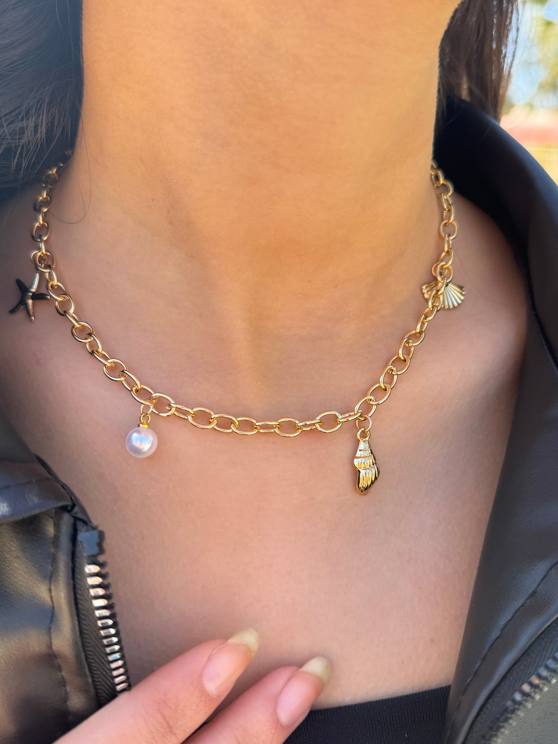 Collier Océan Perlé