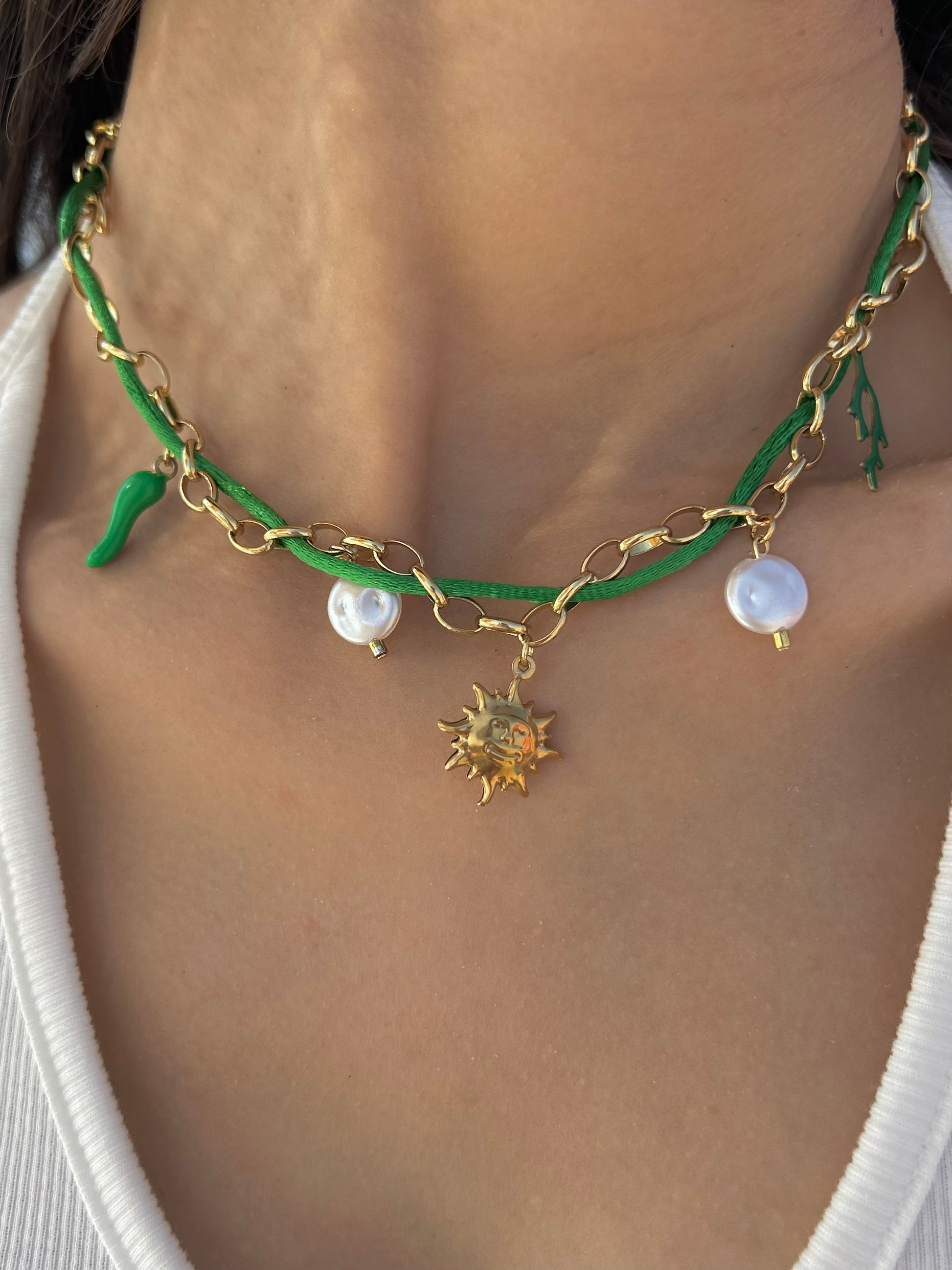 Collier SUN vert