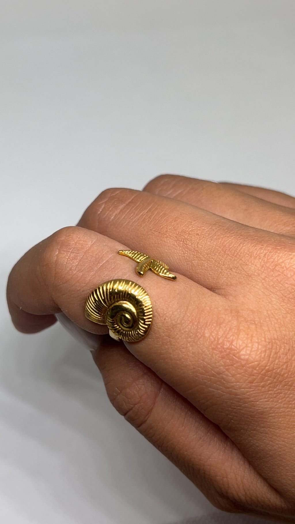 Bague shell&star
