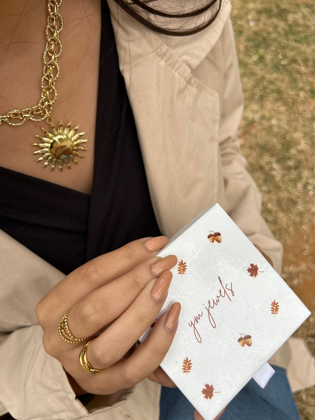 Collier golden chunky - Ym Jewels