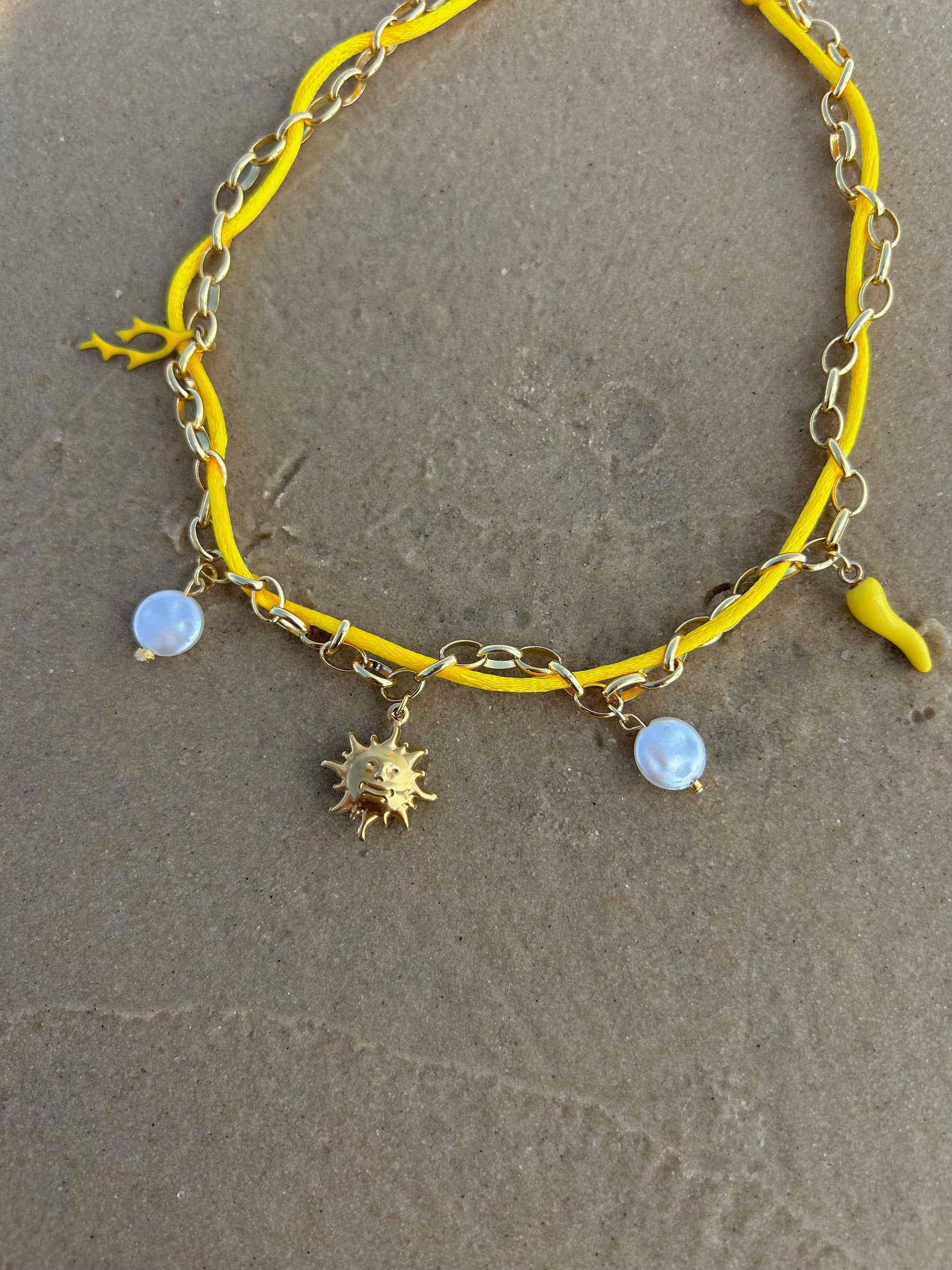 Collier SUN jaune