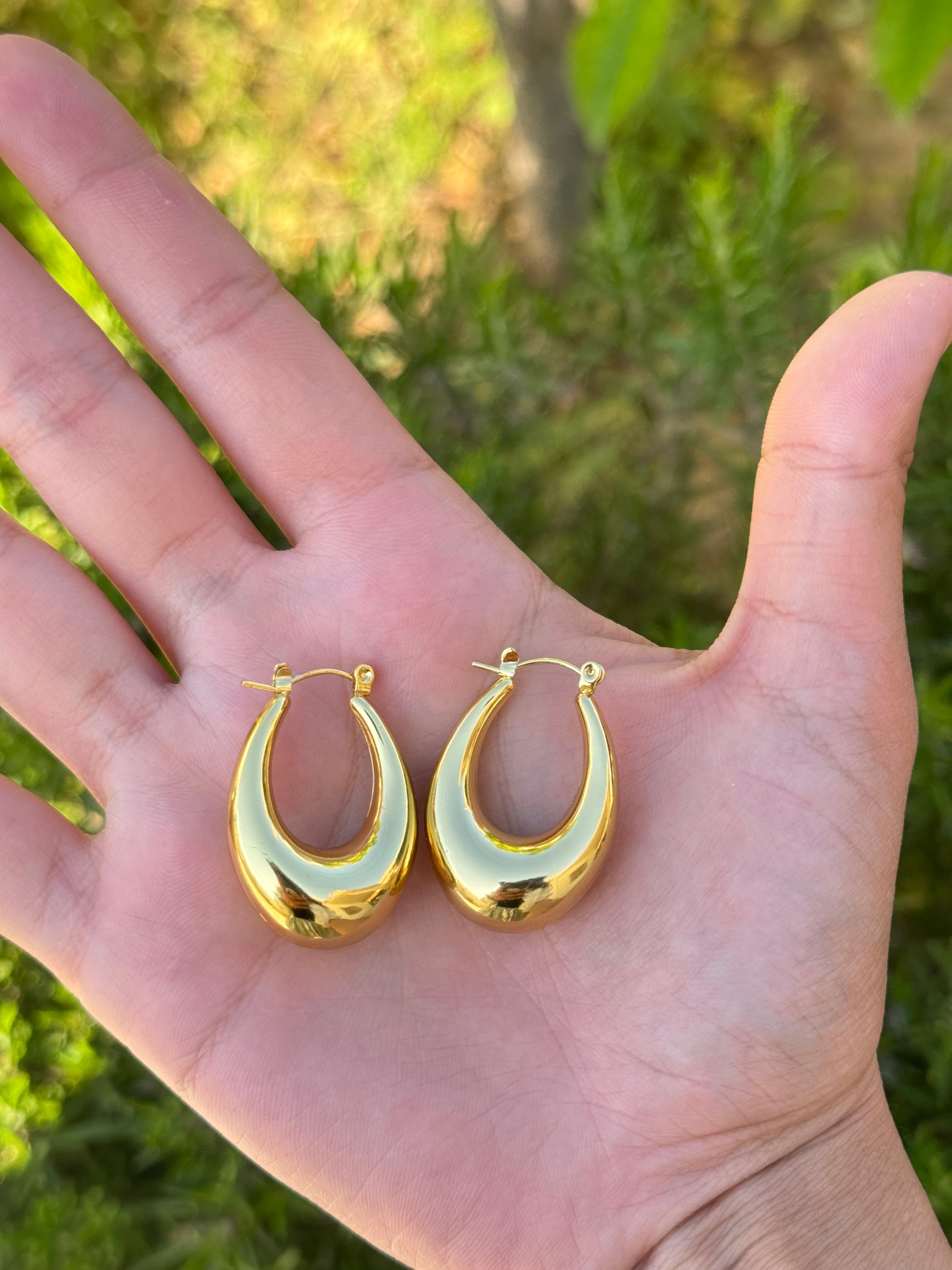 Boucles d’oreilles Goutte Dorée