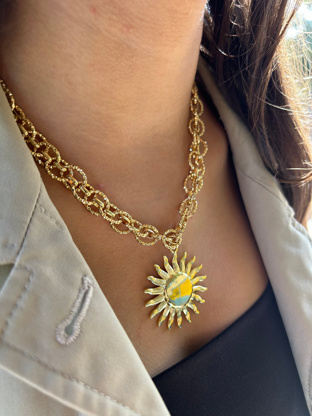 Collier golden chunky - Ym Jewels