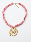 Collier Spirale Rosée