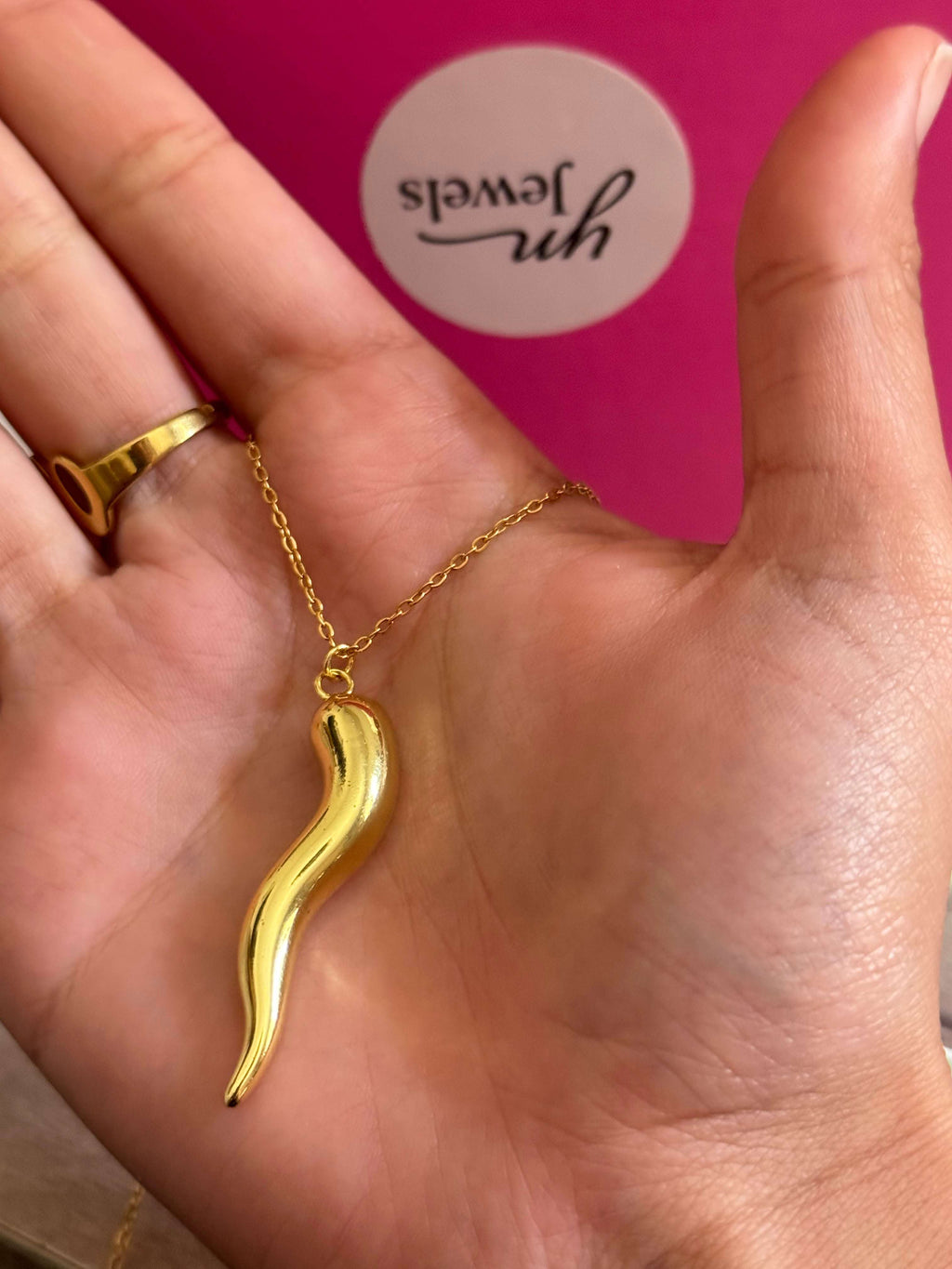 Collier piment doré