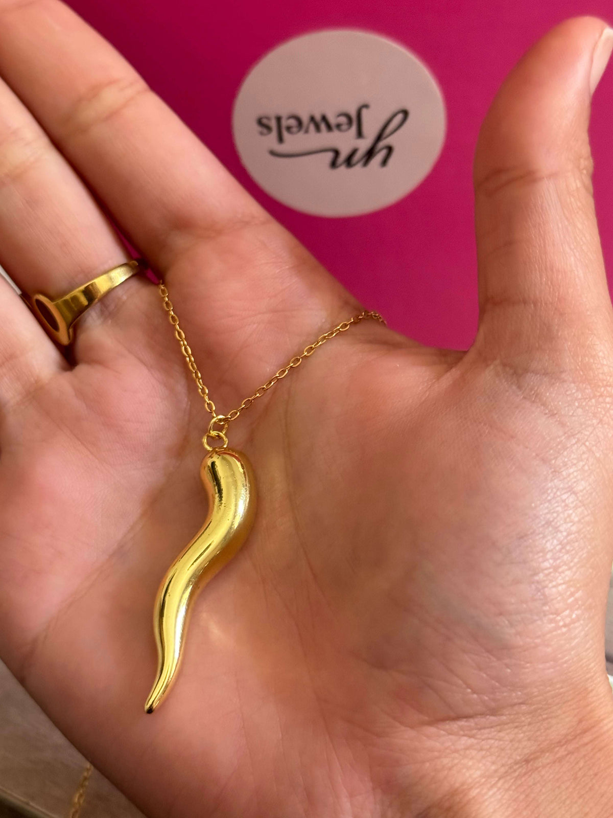 Collier piment doré