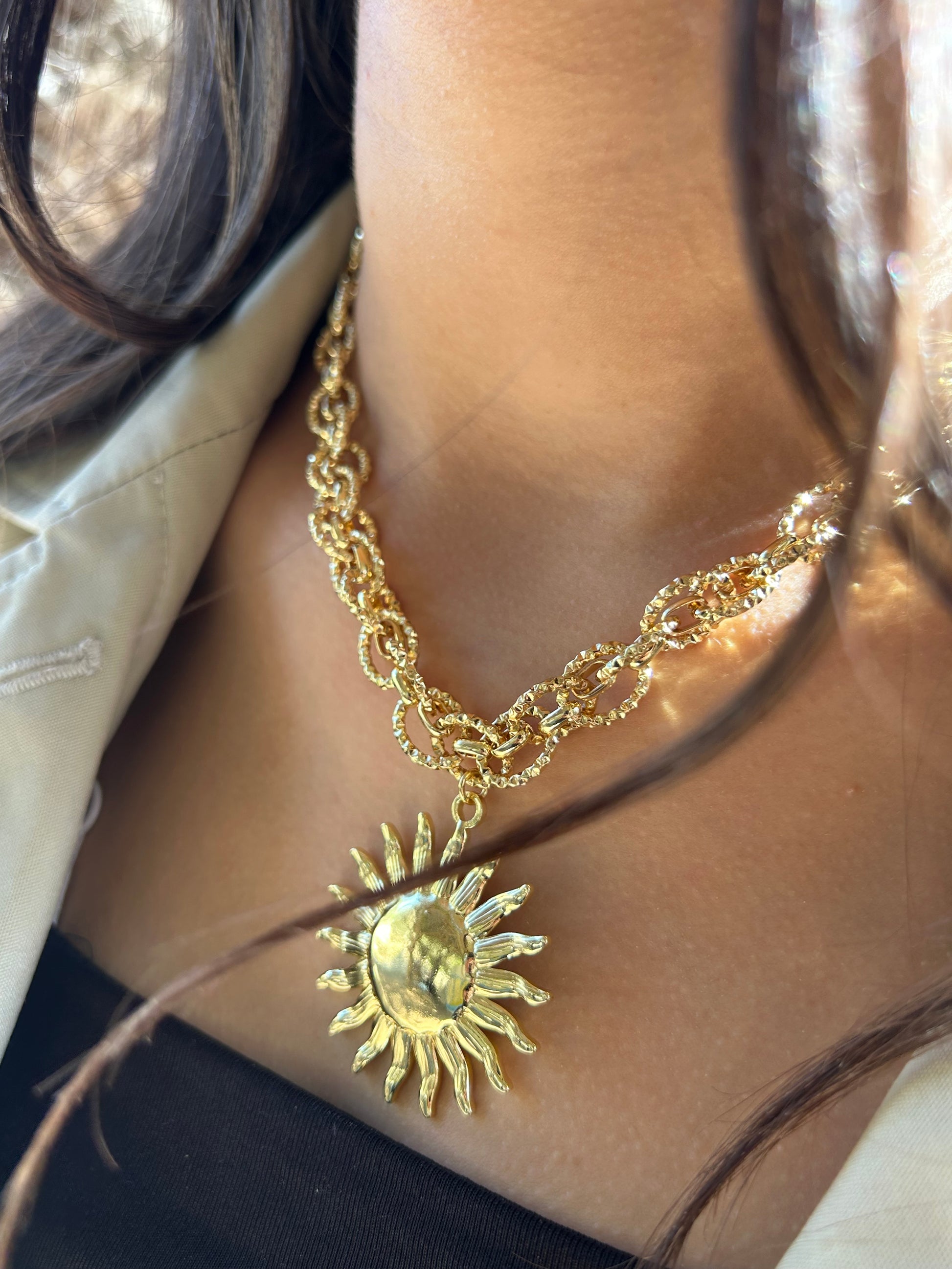 Collier golden chunky - Ym Jewels