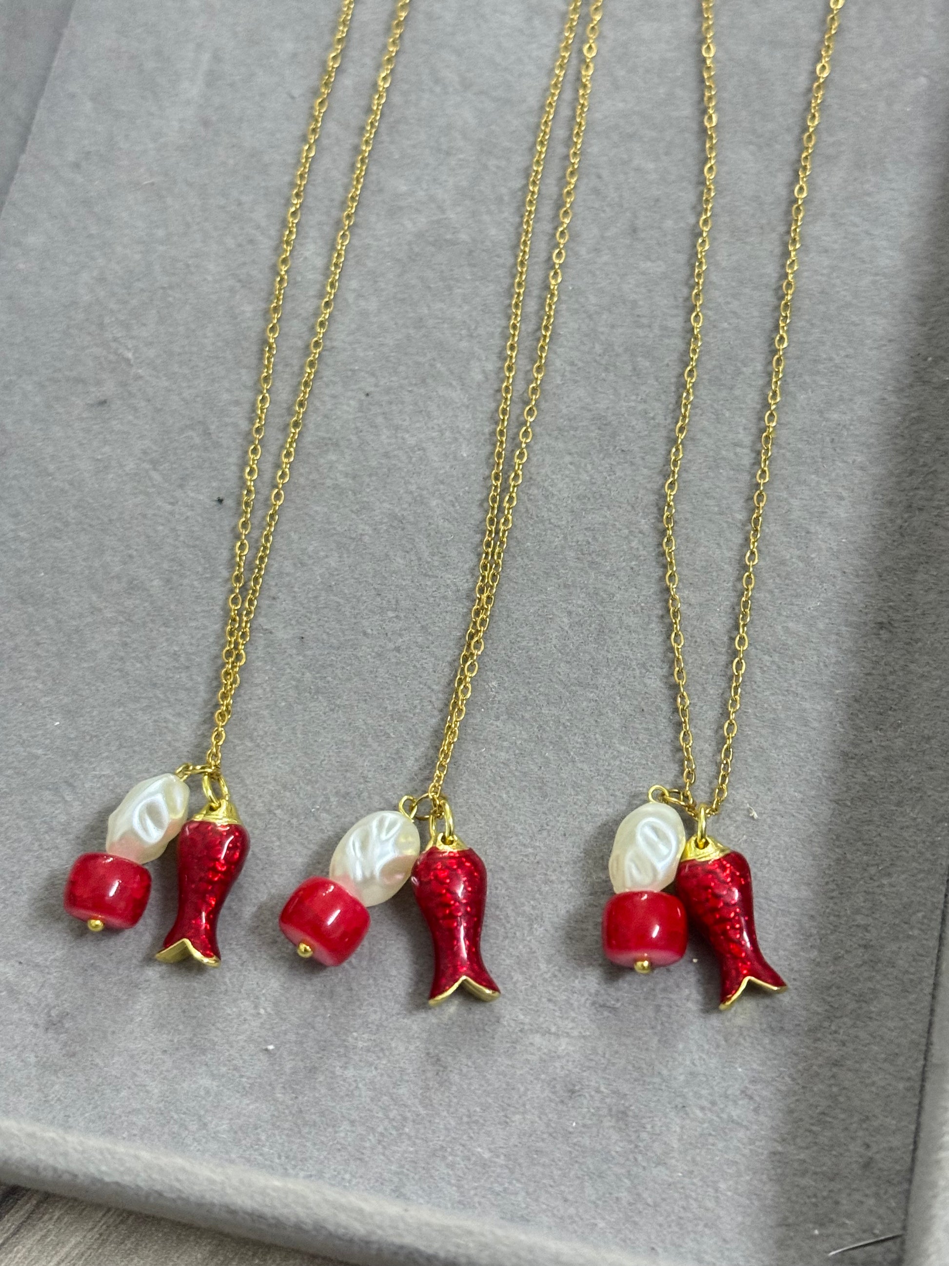 Set pearl&coral