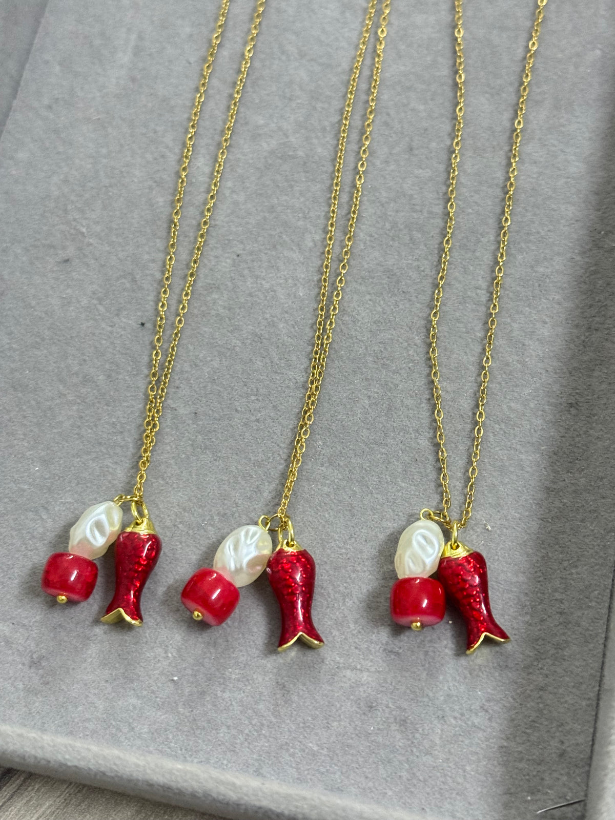 Set pearl&coral