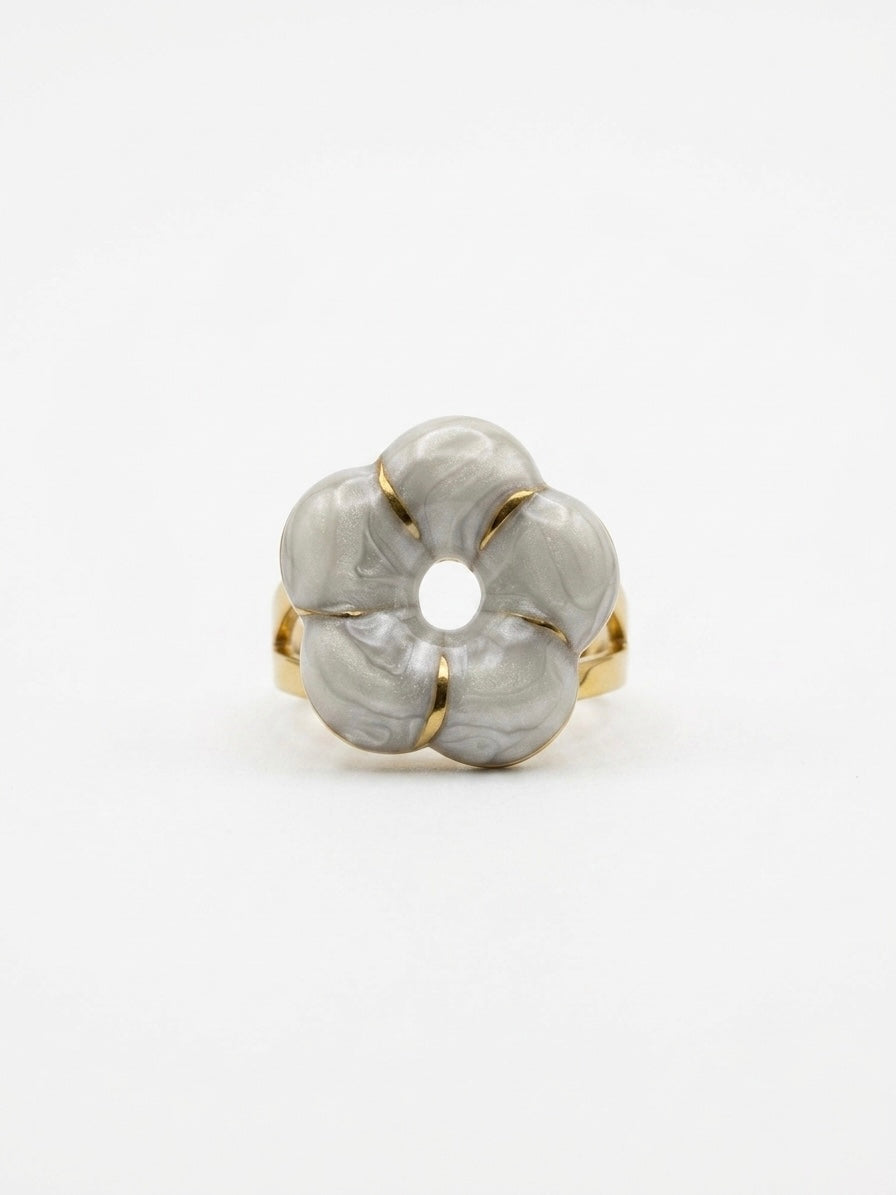 Bague Fleur Émaillée