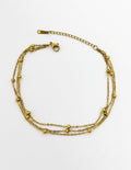 Bracelet de cheville Trio Doré