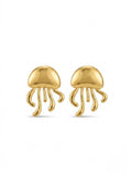Boucles d’oreilles Méduse Dorée