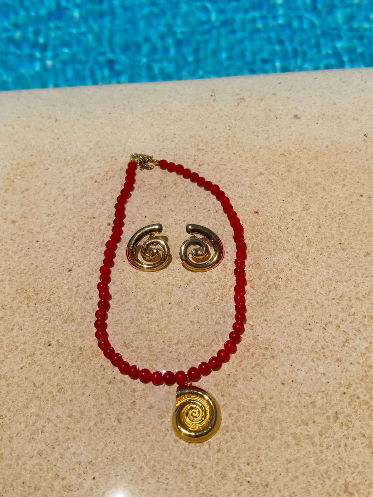 Collier Spirale Ambrée