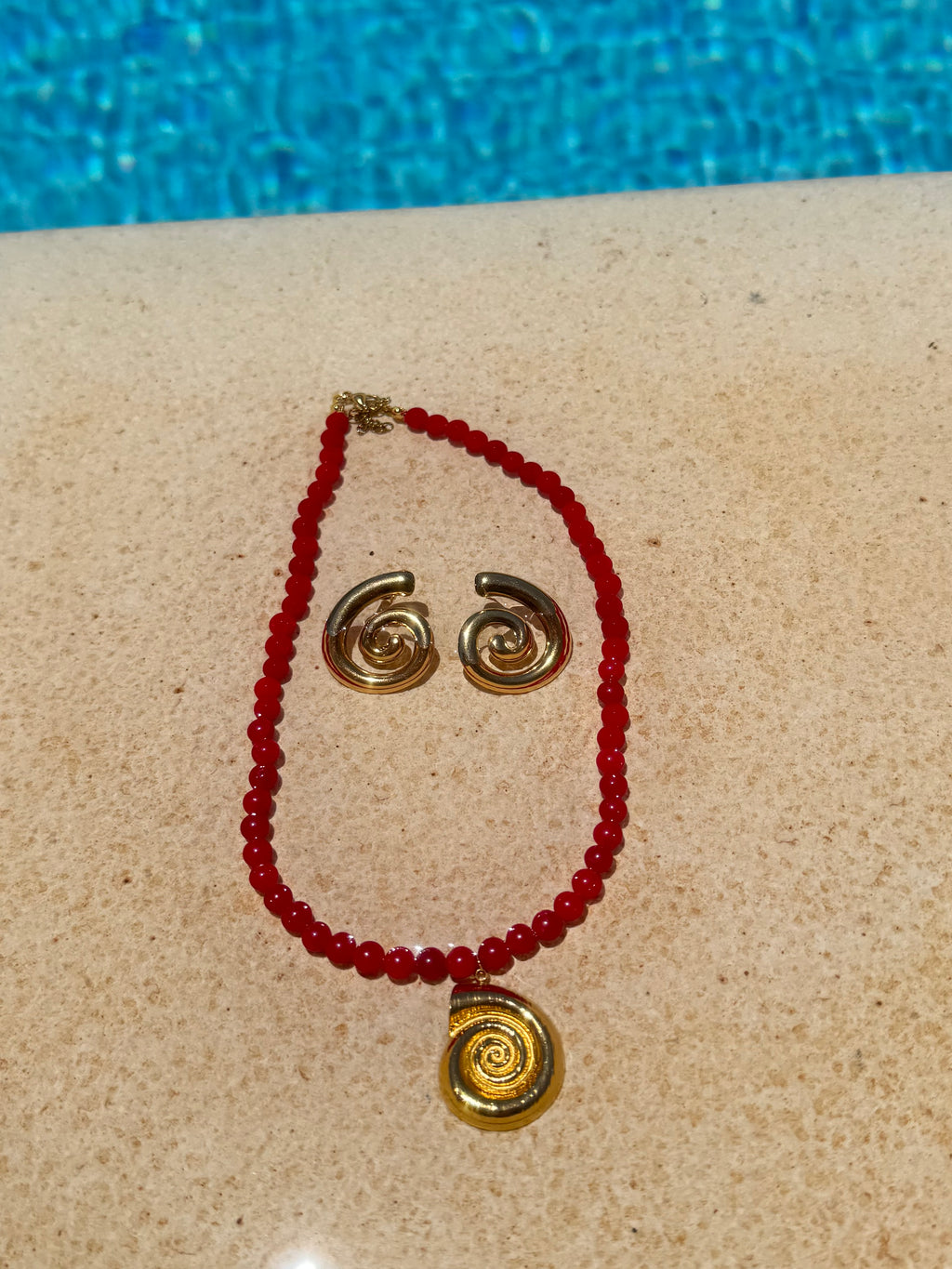Collier Spirale Ambrée