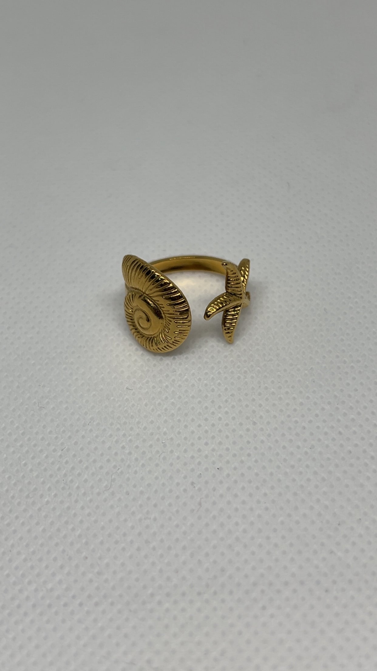 Bague shell&star
