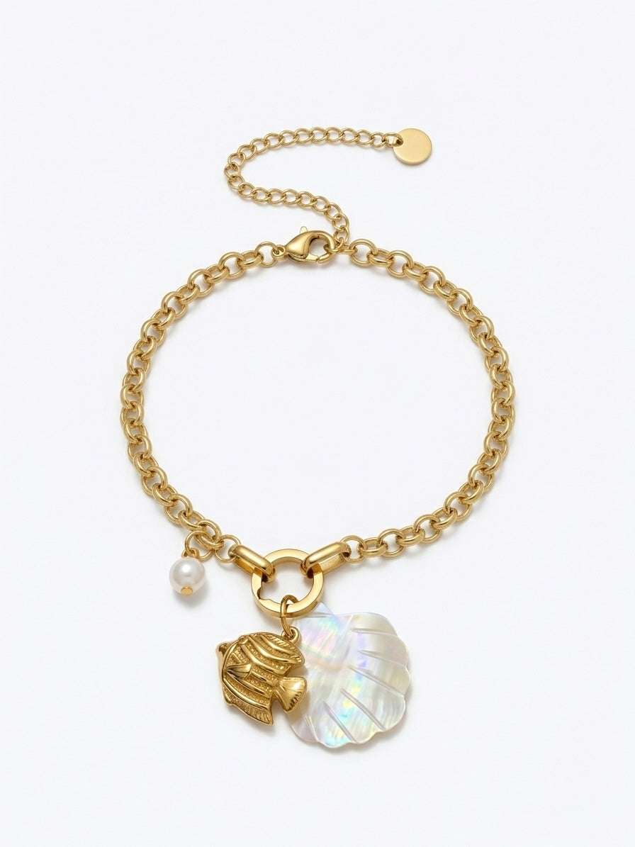 Bracelet Poisson & Coquillage
