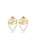 Boucles d'Oreilles Calligraphie & Perles
