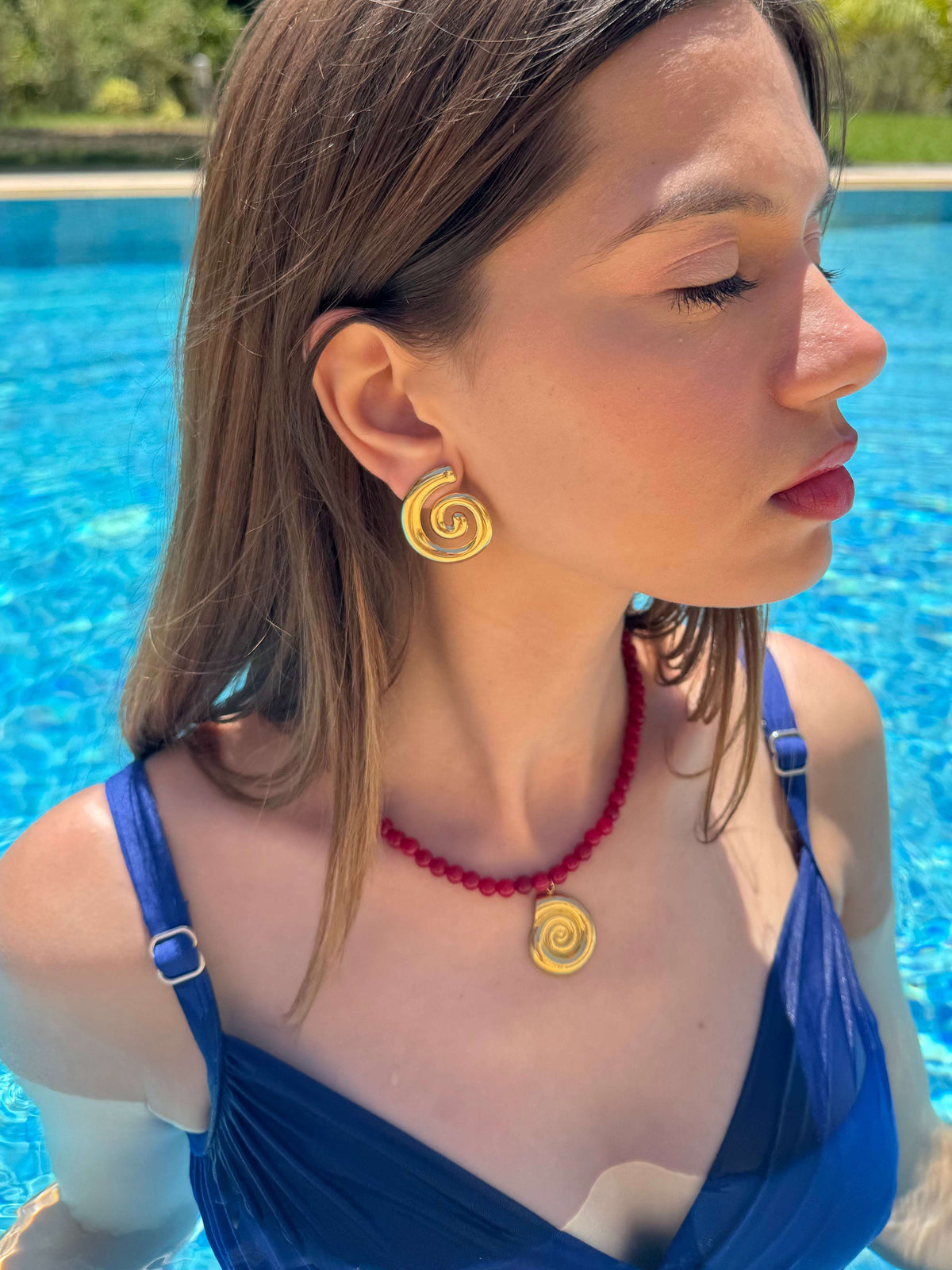 Collier Spirale Ambrée