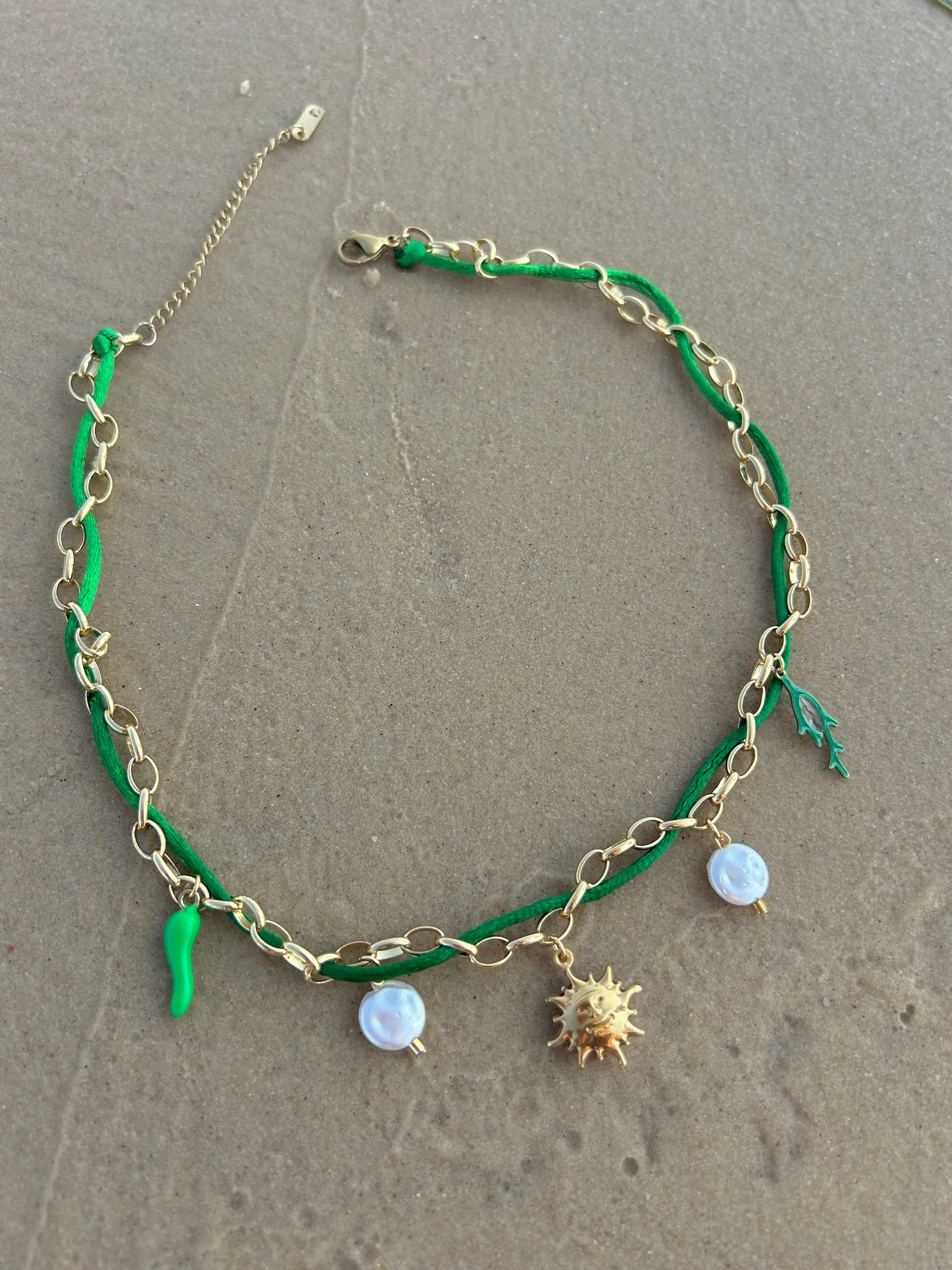 Collier SUN vert - Ym Jewels
