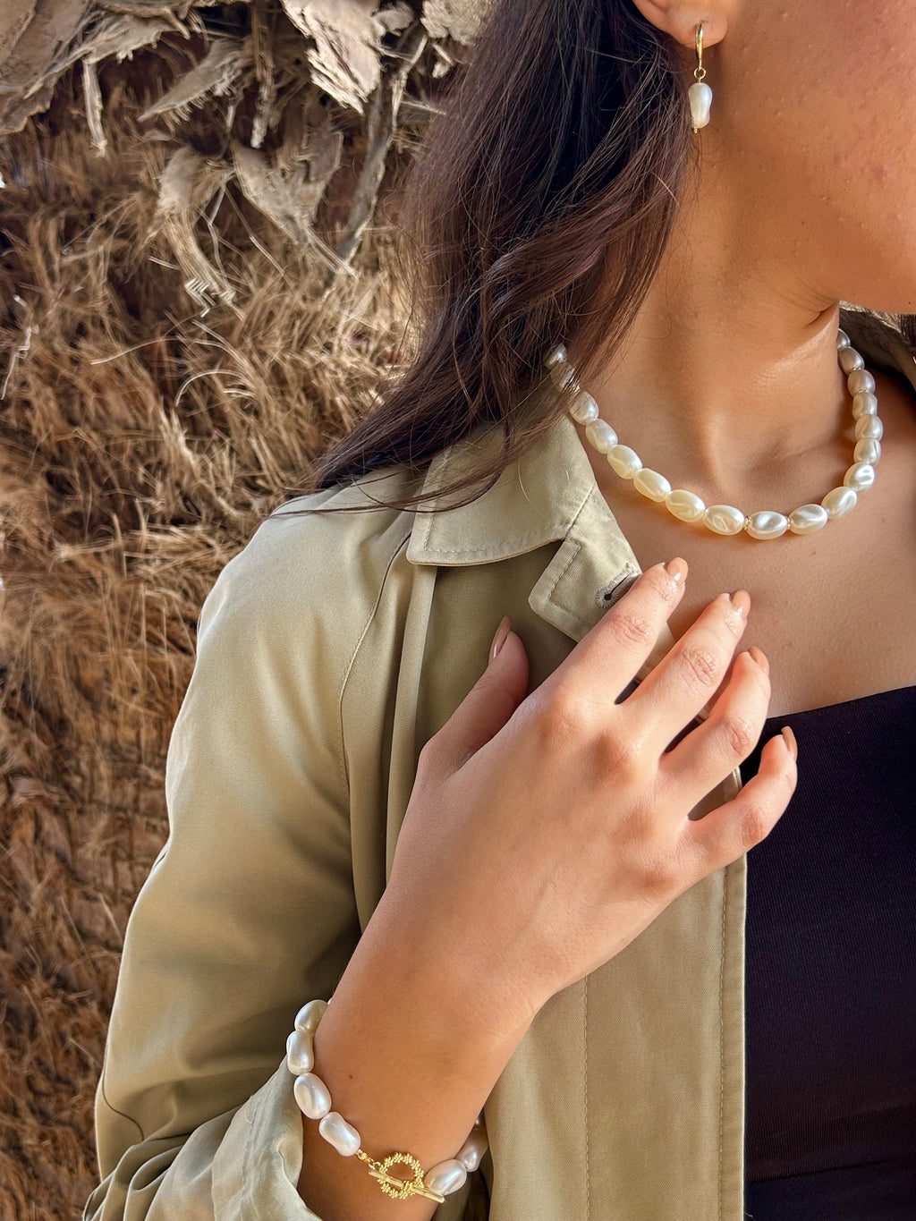 Warm Glow Pearl Set - Ym Jewels