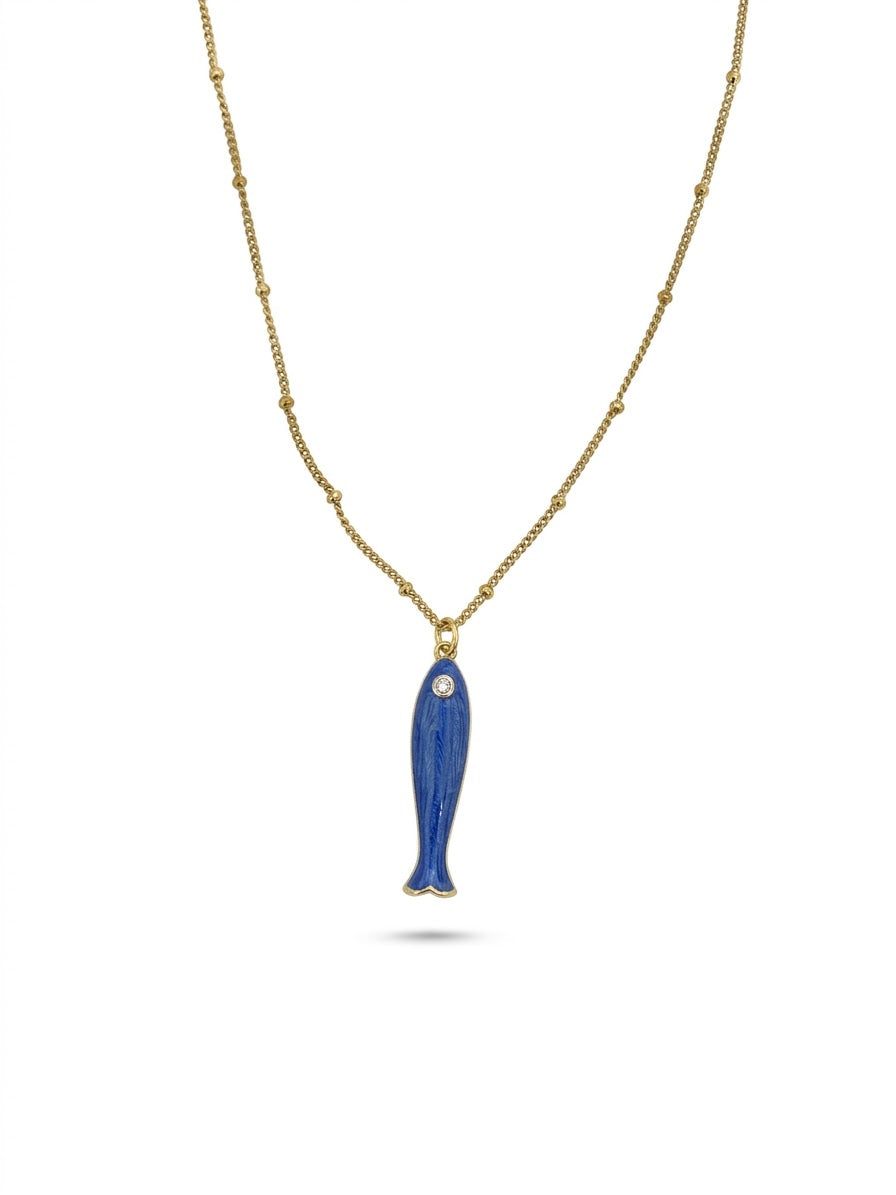 Collier Poisson Azur