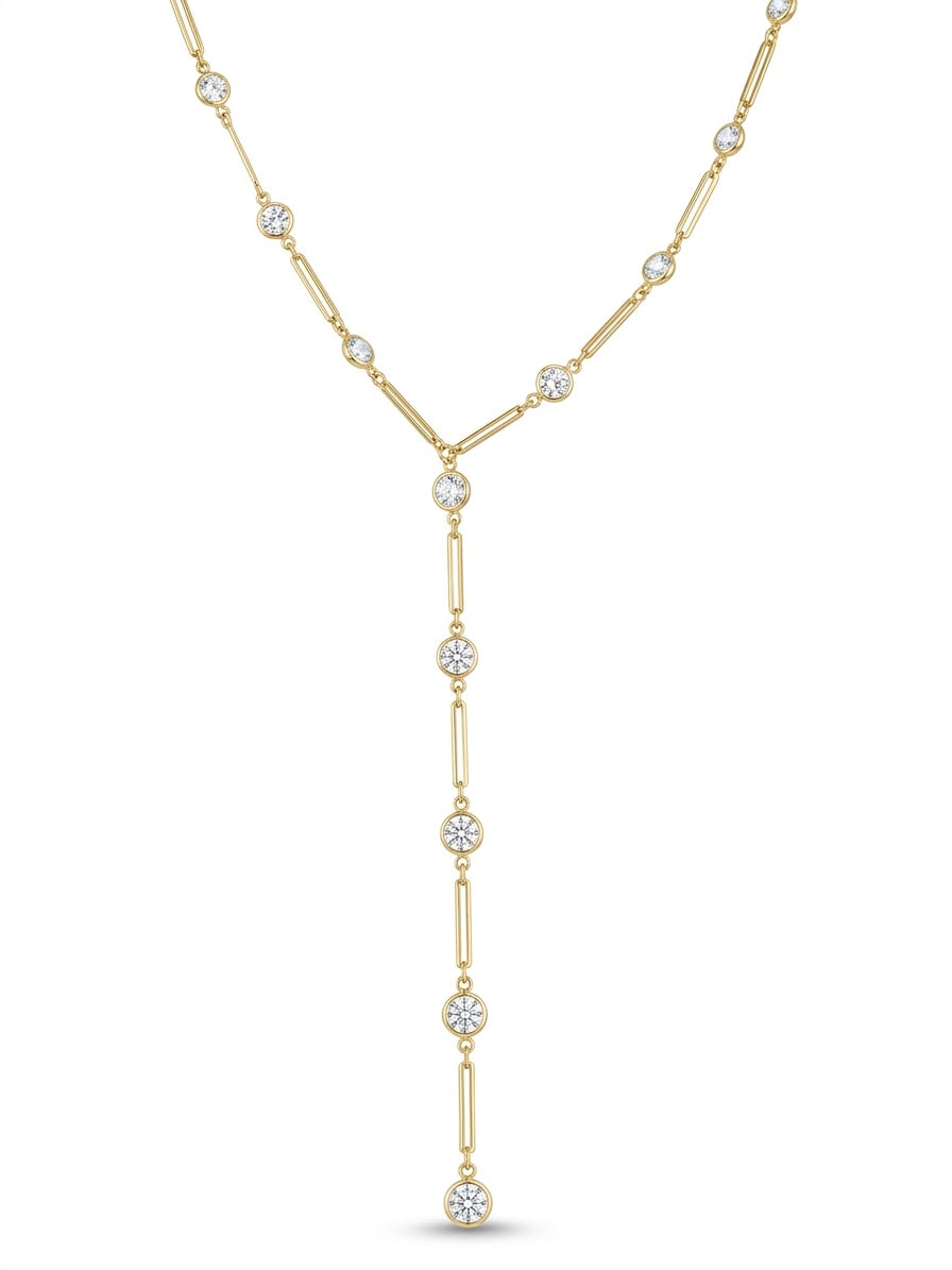 Collier Cravate Géométrique Solitaire