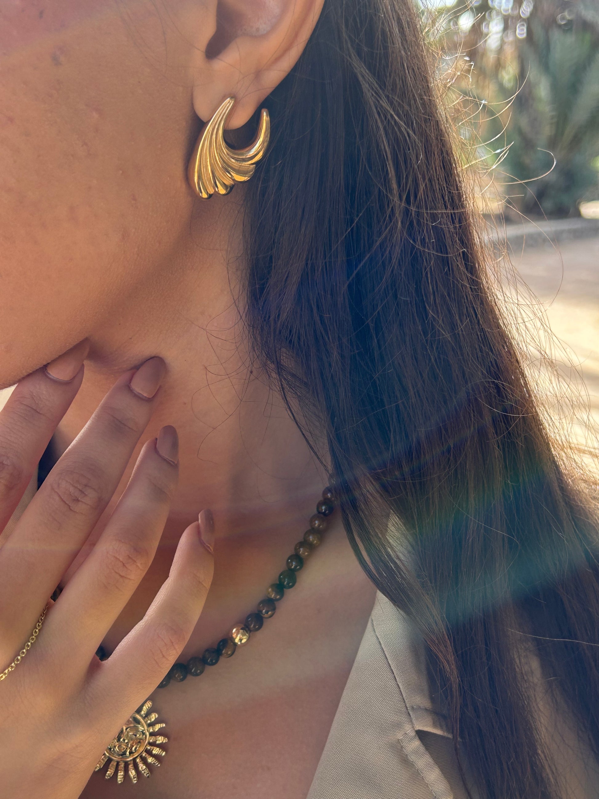 Boucles d’oreilles Wave Gold - Ym Jewels