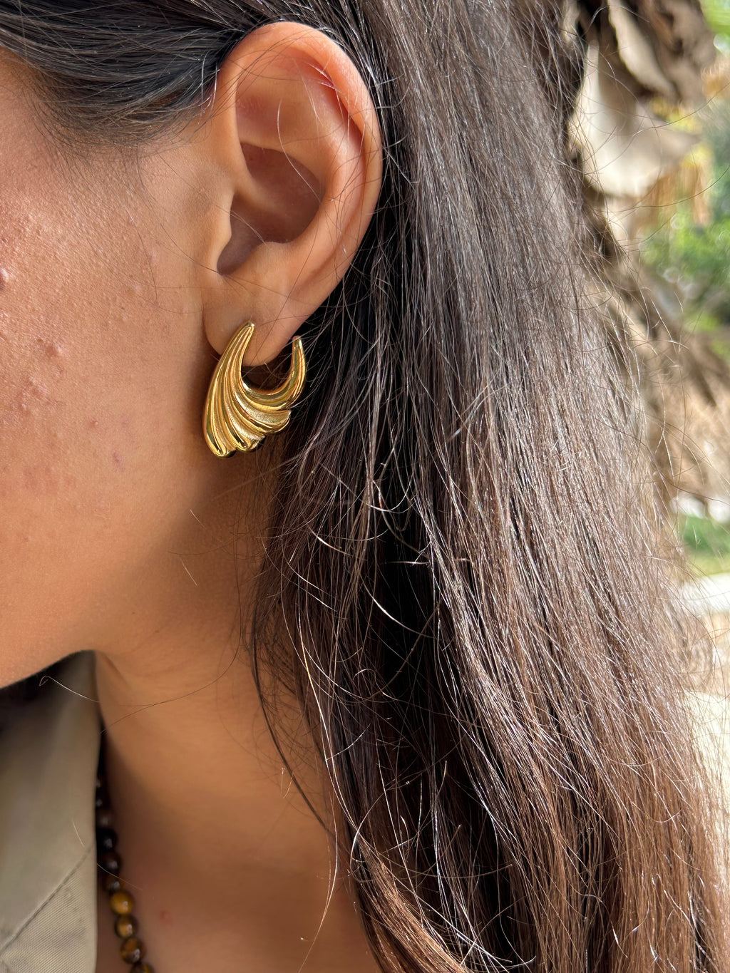 Boucles d’oreilles Wave Gold - Ym Jewels