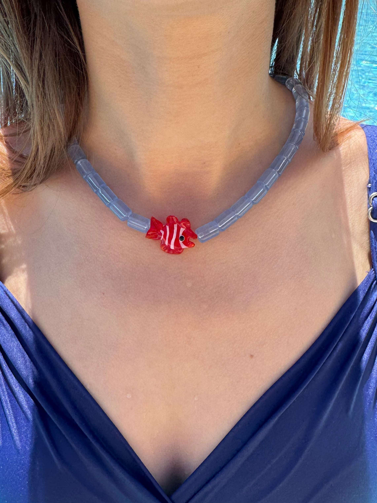 collier Poisson Clown Vitré