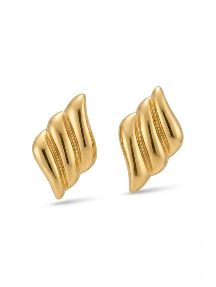 Boucles d’oreilles Vague Sculptée