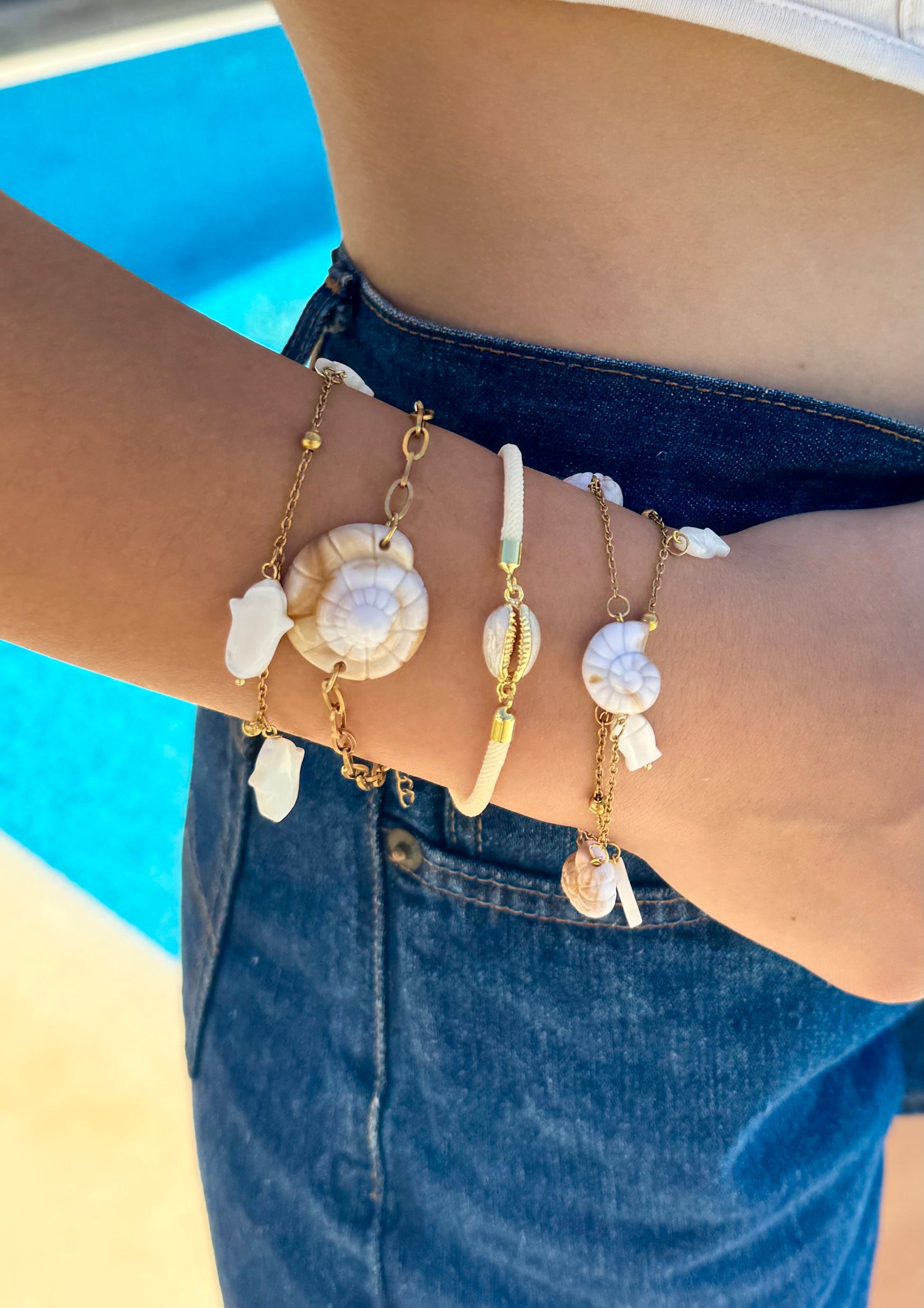 Set Bracelets Coquillages Naturels