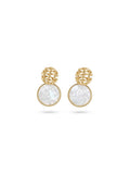 Boucles d'Oreilles Tissage Nacre